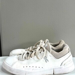 On Cloud The Roger Advantage White Sneakers Men’s Size 8